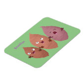 かわいいサツマイモの漫画野菜 マグネット (左側)