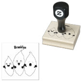 かわいいサツマイモの漫画野菜 ラバースタンプ (押印)