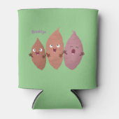 かわいいサツマイモの漫画野菜 缶クーラー (正面)