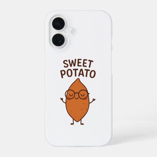 かわいいサツマイモのiPhoneケース iPhone 16ケース (裏面)