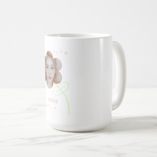 かわいいサナポップが2度10代の美しい コーヒーマグカップ (正面右)