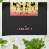 かわいいサニーデイブレイクダンス キッチンタオル (折り畳み)