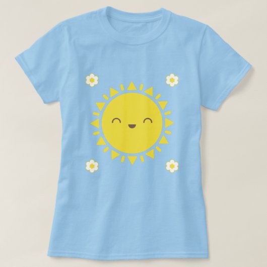 かわいいサニー日 Tシャツ (デザイン正面)