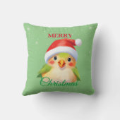 かわいいサファリのアニマルバードサンタクリスマスコスチューム クッション (裏面)