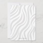 かわいいサファリのシャワーをすすって男女兼用見る 招待状 (裏面)