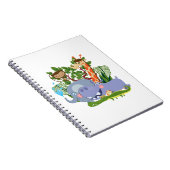 かわいいサファリの動物たち ノートブック (右側)