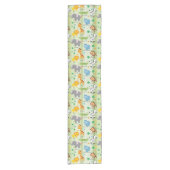 かわいいサファリの動物の子供部屋パターン ショートテーブルランナー (正面)