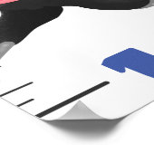 かわいいサファリの動物の漫画の成長チャート ポスター (角)