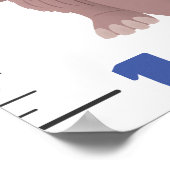 かわいいサファリの動物の漫画ポスター ポスター (角)