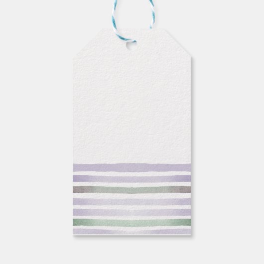 かわいいサファリの動物を運転してくれてありがとう ギフトタグ (裏面)