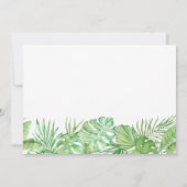 かわいいサファリの赤ちゃん動物のベビーシャワー 招待状 (裏面)