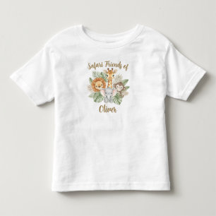 かわいいサファリの赤ちゃん動物 トドラーTシャツ