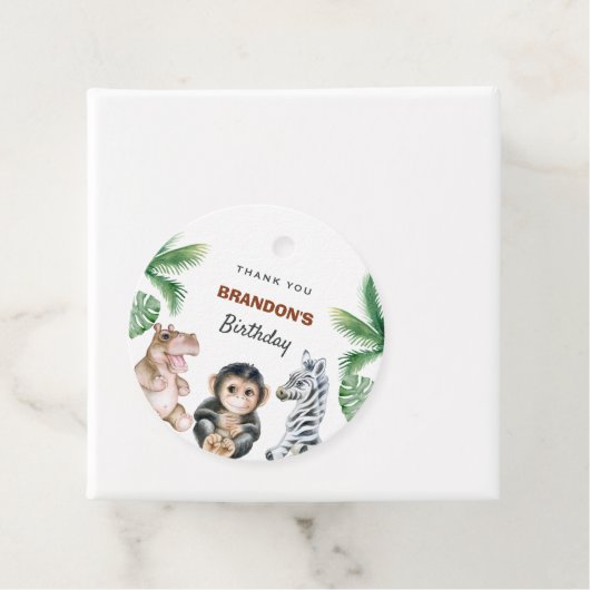 かわいいサファリの赤ちゃん動物 フェイバータグ (インサイチュ)