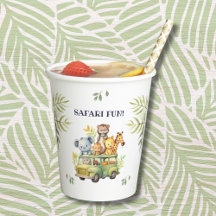 かわいいサファリアニマルジャングル誕生日パーティー