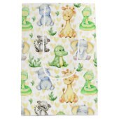 かわいいサファリアニマルズ抱き枕 ミディアムペーパーバッグ (裏面)