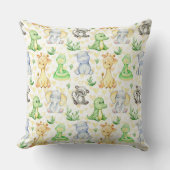 かわいいサファリアニマルズ装飾用クッション クッション (正面)