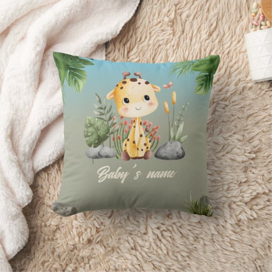 かわいいサファリアニマルズ2サイドキレーフライオン子供部屋 クッション (ブランケット)