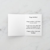 かわいいサファリエレファントピクセルアート シーズンカード (内部)