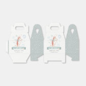 かわいいサファリキリン星雲バルーンベビーシャワー フェイバーボックス (折り畳みなし)