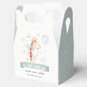 かわいいサファリキリン星雲バルーンベビーシャワー フェイバーボックス (オープン)