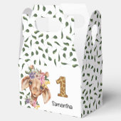 かわいいサファリキリン野生動物の子供のアクセント枕 フェイバーボックス (オープン)