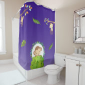 かわいいサファリサル シャワーカーテン (インサイチュ)