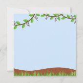 かわいいサファリジャングルバースデーパーティ招待状 招待状 (裏面)