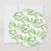 かわいいサファリジャングル動物の男の子赤ちゃんシャワー 招待状 (裏面)