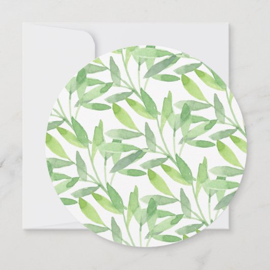 かわいいサファリジャングル動物の男の子赤ちゃんシャワー 招待状 (裏面)