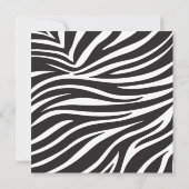 かわいいサファリジャングル動物ベビーシャワー招待状 招待状 (裏面)