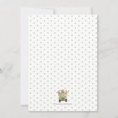 かわいいサファリジャングル動物ベビーシャワー招待状 招待状 (裏面)