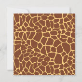 かわいいサファリジャングル動物ベビーシャワー招待状 招待状 (裏面)