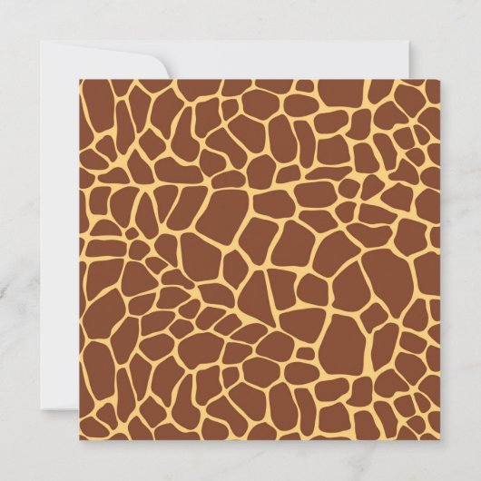 かわいいサファリジャングル動物ベビーシャワー招待状 招待状 (裏面)