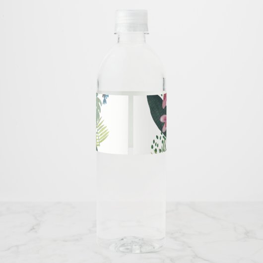 かわいいサファリタイガージャングル新生児シャワー ペットボトルラベル (裏面)