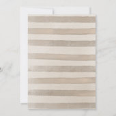 かわいいサファリパレード赤ちゃんシャワー 招待状 (裏面)