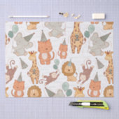 かわいいサファリパーティー動物 薄葉紙 (クラフト)