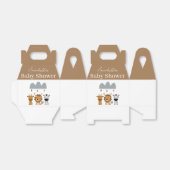 かわいいサファリボホ動物ベビーシャワー フェイバーボックス (折り畳みなし)