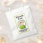 かわいいサファリモンキー誕生日ありがとう フェイバーバッグ (クリップ留めされた状態)