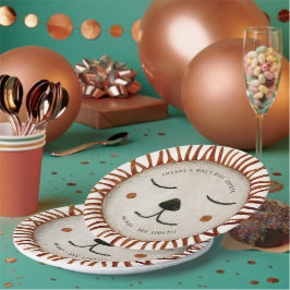 かわいいサファリライオンベビーシャワー ペーパープレート