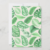 かわいいサファリ動物のベビーシャワーサンキューカード サンキューカード (裏面)