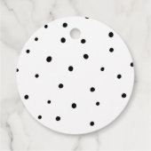 かわいいサファリ動物の誕生日パーティー フェイバータグ (裏面)