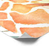 かわいいサファリ動物の赤ちゃんシャワー歓迎サイン ポスター (角)