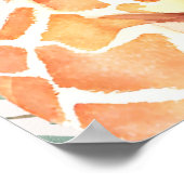 かわいいサファリ動物の赤ちゃんシャワー歓迎サイン ポスター (角)