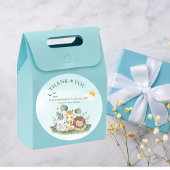 かわいいサファリ動物の赤ちゃんシャワー ラウンドシール