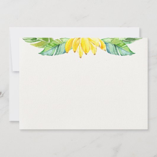 かわいいサファリ動物の赤ちゃんシャワー 招待状 (裏面)