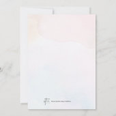 かわいいサファリ動物の雲9 9赤ちゃんシャワー 招待状 (裏面)