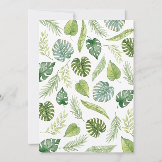 かわいいサファリ動物タイムカプセルノートメッセージカード サンキューカード (裏面)