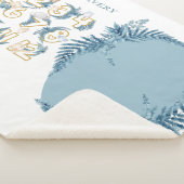 かわいいサファリ動物ベビーマイルストーン シェルパブランケット (3/4)