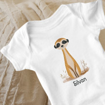 かわいいサファリ動物ミーアキャット ジェンダーニュートラルTシャツ