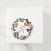 かわいいサファリ動物ワイルドワンガール赤ちゃんシャワー フェイバータグ (インサイチュ)